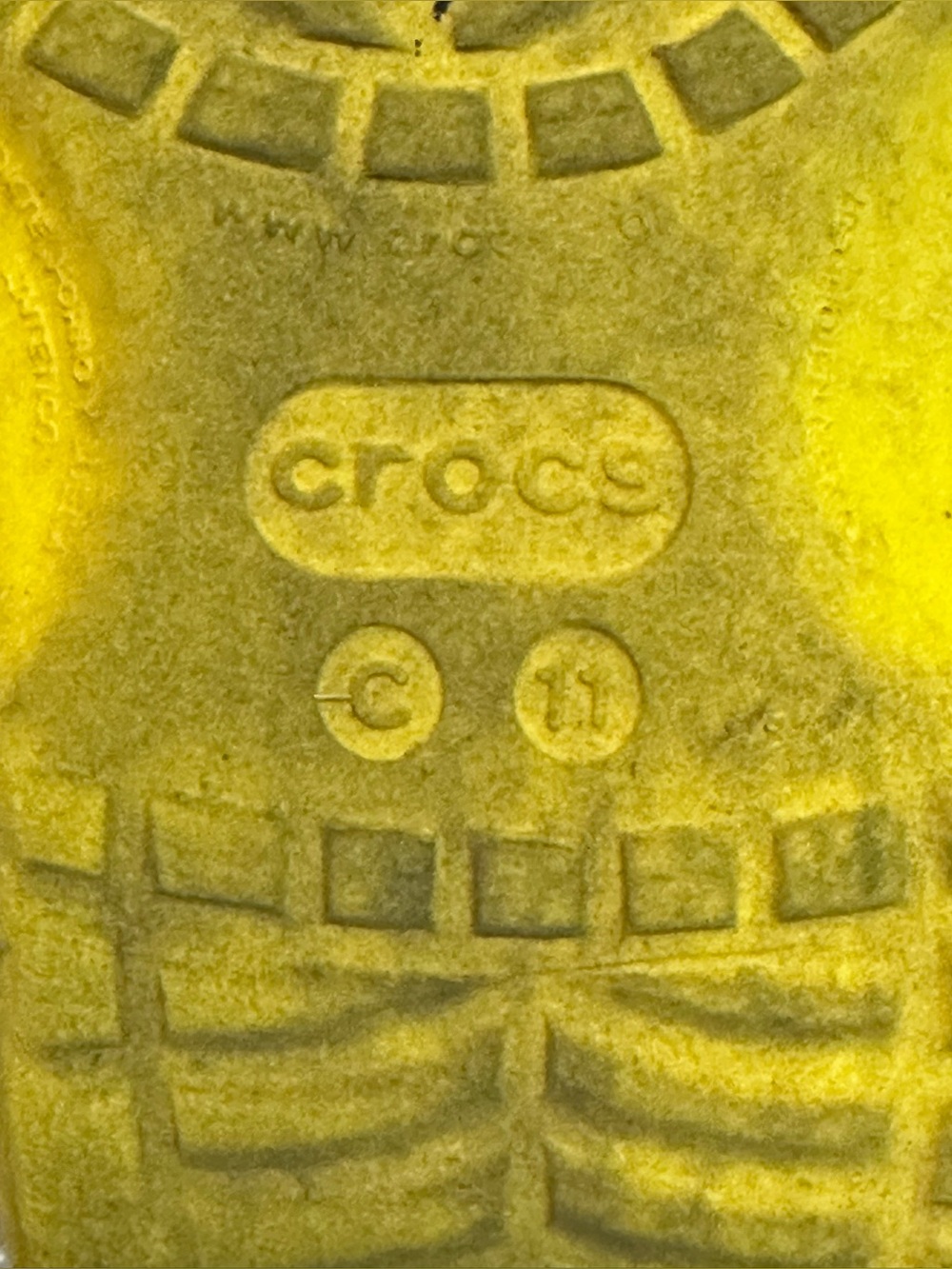 Kids Yellow Crocs - Clog and Rain Boot Set Size 11T - Picture 4 of 7